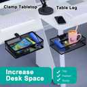 Clip-on Drawer organizers, desk organizer,can be clipped around the table to store small items. (Black - Small), Bronze Gold