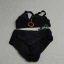 BMJL Womens High Waisted Bikini Sets Floral Two Piece Swimsuits V Neck Tummy Control Bathing Suits M