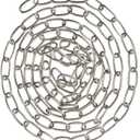 Aspen Creative 21106-31,Steel 10 Feet Heavy Duty Chain for Hanging Up Maximum Weight 50 Pounds-Lighting Fixture/Swag Light/Plant in Brushed Nickel.9 Gauge.