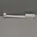 Short Power Strip 2FT - Flat Wall Extension Cord with 4AC Outlet and 3 USB Ports(1 Type C), Multi Plug Outlet Extender Small Surge Protector for Home Office Dorm, White