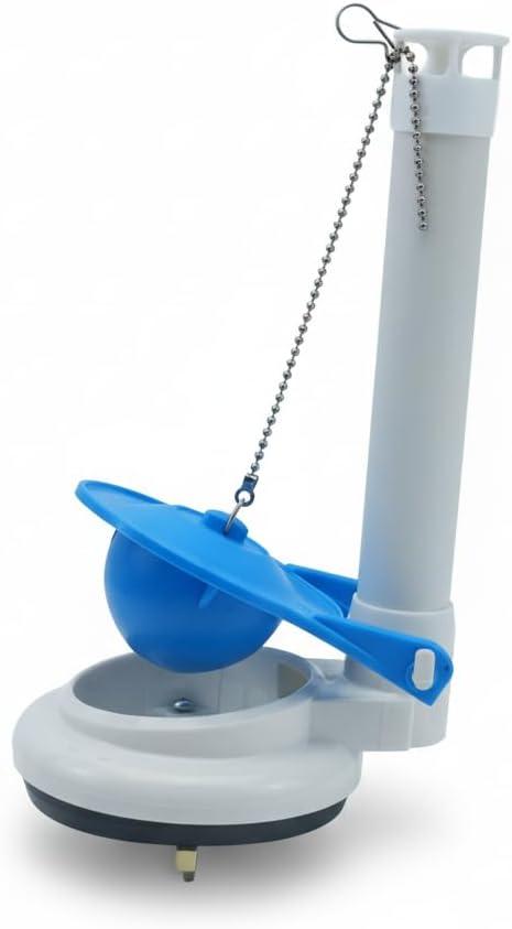 Toilet Replacement Parts,Toilet Flush Valve Assembly for One-Piece Toilets with Flapper and Chain 3-Inch Replacement Parts, Repair Kit, Easy Install