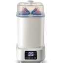 Baby Bottle Steamer and Dryer: 8 in 1 Compact Electric Steam - Portable for Travel and Home Use - for Baby Bottles Pacifiers Breast Pump Parts and Other Newborn Essentials BPA Free Auto Shut Off