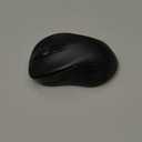 WisFox 2.4G Wireless Mouse for Laptop, Ergonomic Computer Mouse with USB Receiver and Type-C Adapter, 3 Adjustable Levels, 6 Button Cordless Wireless Mice for Windows Mac PC Notebook (Black)