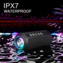 Ortizan Portable Bluetooth Speaker (1nd Gen), IPX7 Waterproof, Wireless, Big Sound and Deep Bass, TWS Pairing, 30Hrs of Playtime, for Home/Party/Outdoor/Beach, Birthday Gifts for Men Women - Black