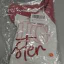 MODNTOGA Toddler Girl Big Sister Graphic Shirt Promoted to Big Sis Crewneck T-Shirt Sister Embroidery Print Raglan Sleeve Top (Dark Pink, 2-3 Years)
