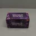 WATERGLIDE Halloween C6 String Lights, 33ft 100 LED Black Wire Fairy Lights with 29V Safe Adaptor, 8 Lighting Mode, Waterproof for Indoor Outdoor Patio Xmas Tree Party Decor, Orange & Purple