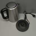 Amazon Basics Stainless Steel Portable Electric Hot Water Kettle - 1.7 liter, Silver
