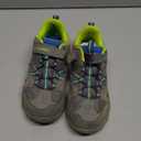 Merrell Trail Chaser Running Shoe (4 Big Kid, Grey/Blue/Citron)