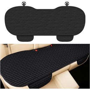 Car Back Seat Cover,Comfortable & Breathable Car Bench Seat Cover with 2 Storage Slot,Non-Slip Backseat Covers for Cars with Non-Slip Particles Cars Interior Accessories
