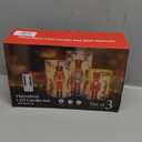 Nutcracker Christmas Flameless Candles Battery Operated Flickering LED Candles with Remote Timer, Real Wax Pillar Candles for Holiday Party Home Decoration Christmas Gifts, Set of 3