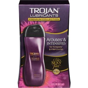 TROJAN Lubricants Arouses and Intensifies, Personal Lubricant, Silicone Personal Lube, 3 fl oz