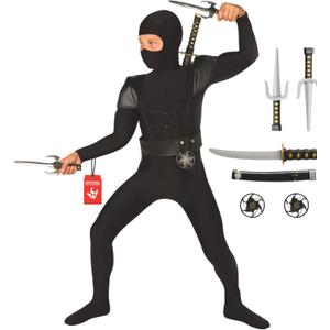 Morph Ninja Costume Kids, Boys Ninja Costume with Accessories, Ninjago Costumes Boys, Kids Dress Up Costumes (Medium (7-9 Years))