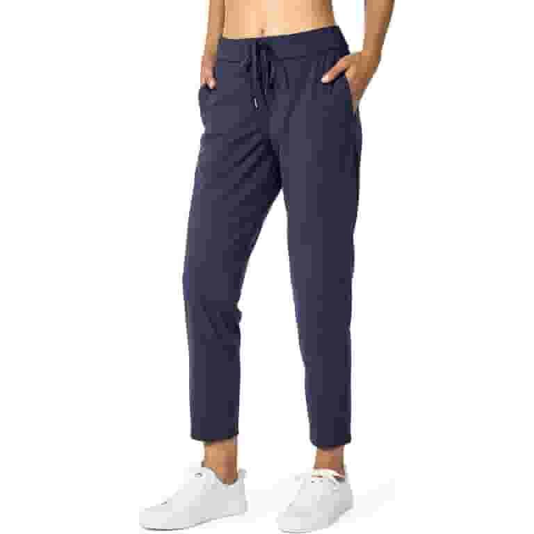 Seamaid Women's Golf Pants with Pockets 7/8 Stretch Travel Ankle Pants for Casual Athletic, L