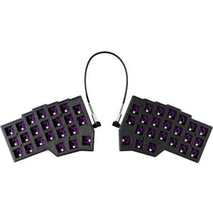 YMDK Split Keyboard Corne V4.1 46 Keys Ergonomic Hotswappable 40% Layout 3D PLA RGB QMK Vial All Key Programmable Mini Independent Gaming Keyboard Kit