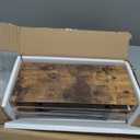 QEEIG Floating Shelves for Wall Bathroom Shelf Bedroom Kitchen Living Room Hanging Book Shelves Small Farmhouse Decor 16 inch Set of 3, Rustic Brown (015-BN3)