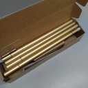 Curtain Rods 32 to 58 Inches (2.6-4.8ft), USFOOK 7/8 Inch Telescoping Splicing Drapery Rods for Windows 20 to 54 Inch, Decorative Curtain Rod for Home Decor with Luxury Gold Translucent Finials