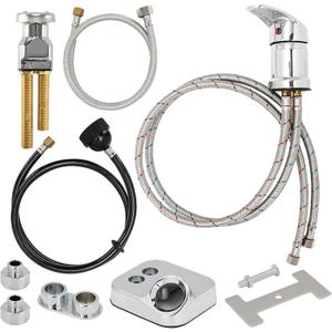 LukLoy Salon Shampoo Bowl Faucet Vacuum Breaker Kit with Shampoo Bowl Hose and Sprayer Replacement Part for Shampoo Bed,Hair Salon Sink Faucet Sprayer Hose Set