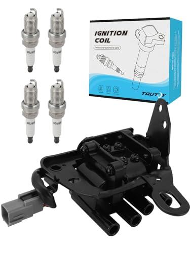 Amazon.com: TAUTOY 1 PC UF593 Ignition Coil Pack & 4 PCS Iridium Spark Plugs For Kia Soul 2.0L L4 2010-2011,For Hyundai Elantra 2.0L 2007-2012,Replace # ZFR5FGP 27301-23900 7098 : Automotive