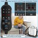 Cold Therapy Machine with Programmable Timer, Ice Machine for Knee After Surgery, Knee Replacement Recovery System, Pain Relief for Post Surgery, w/Compression Pad for Shoulder, Hip and Ankle (White)