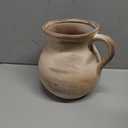 MIYUKI Rustic Kitchen Utensil Holder - 7.6 Inch Ceramic Utensil Crock for Countertop, Vintage Kitchen Counter Decor