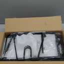 2 Pack Pots and Pans Organizer Under Cabinet, 22" Deep Expandable Pull Out Pot Lid Organizer and Storage with 10 Adjustable Dividers No Drill Pot and Pan Holder Rack with Handle Bracket(Black)