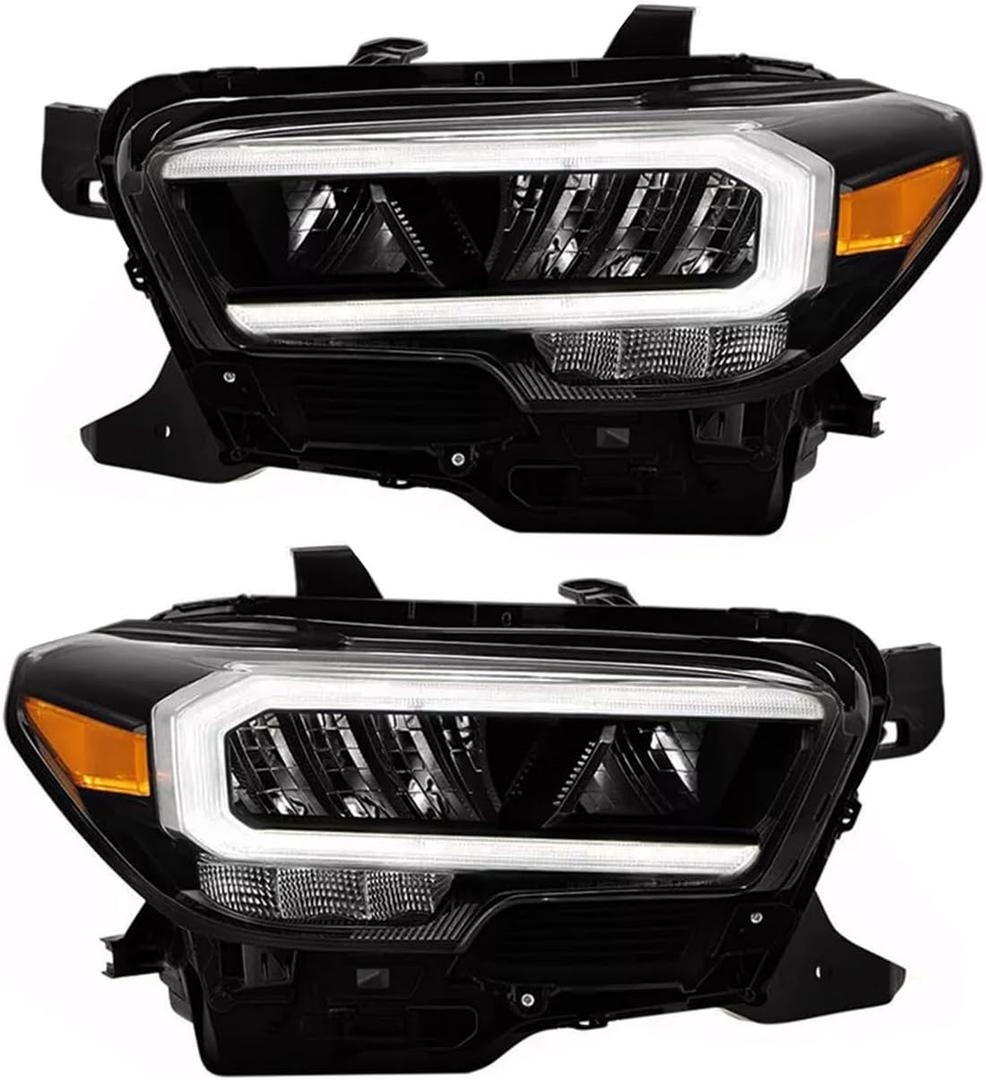 Full LED Headlight Assembly for 2020-2022 Toyota Tacoma Headlamp Replacement Limited TRD Left&Right Side