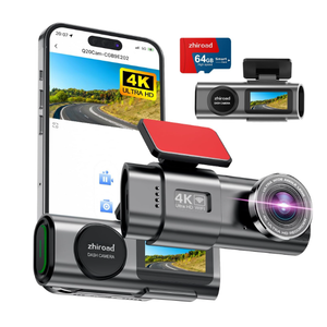 Dash Cam 4K Front, Builtin WiFi Dash Camera for Cars, 1.47''IPS Screen Mini Dashcam with APP, 170°Wide Angle, 24H Parking Monitor, Night Vision, WDR, GSensor, with 64G SD Card, Support 256GB Max