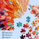 Puzzles for Adults 1000 Pieces Color Explosion, Impossible Puzzles 1000 Piece, Gradient Colorful Hard Difficult Clearance Puzzle for Adults, Challenging Jigsaw Art Painting