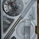 56inch Modern White Ceiling Fans with Lights and Remote/App Control, Dimmable LED, Reversible DC Motor, Noiseless, 6 Double-Side Blade Low Profile Ceiling Fan for Livingroom Indoor/Outdoor Use