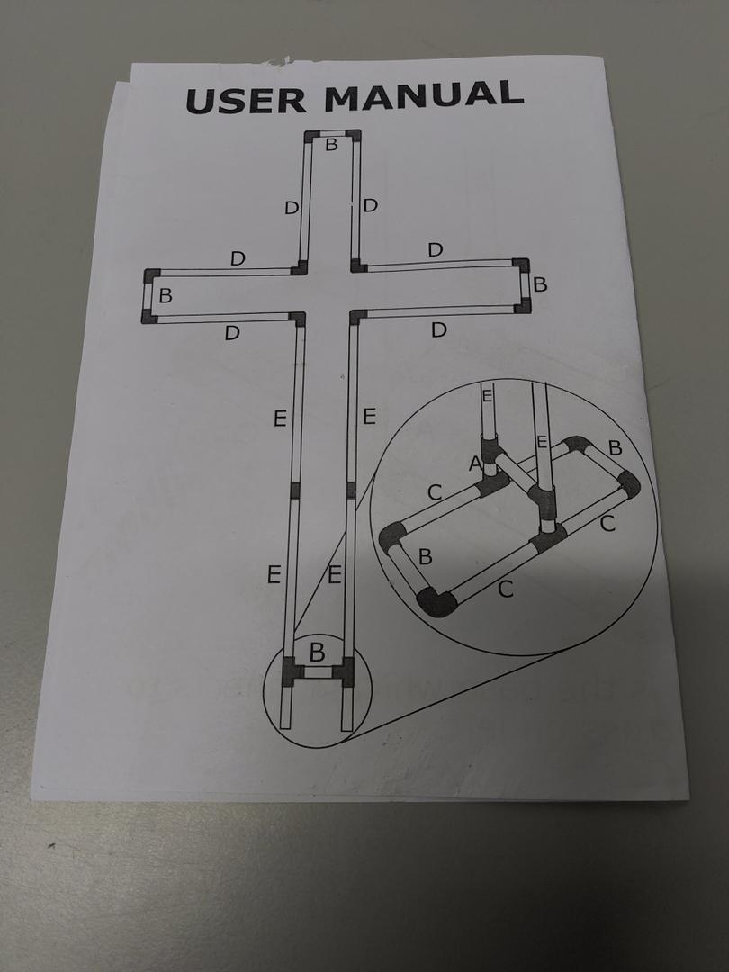 SOFARKKT 7FT Standing Cross Large DIY Cross Tree PVC Stand with Accessories for Christmas Light Up Cross Easter Outdoor Decorations Jesus Christ Cross Craft for Home Outside Religious Decor(No Lights)