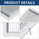 Return Air Grille Fits 14'' x 30'' or 30'' x 14''Duct Opening Aluminum Eggcrate Return Grille Cover Rust Proof Vent Duct Cover Grille for Wall &Ceiling |Outer Dimensions: 15.79'' X 31.81'' |