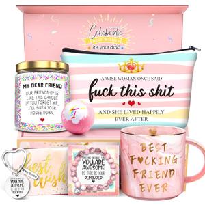Birthday Gifts for Women Best Friends Friendship Gifts for Women Funny Gifts for Female BFF Female Bestfriend Bestie Scent Candles Coffee Mug Gifts for Friends Her Sister