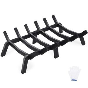 Fireplace Grates 20 Inch - Heavy Duty Steel Fireplace Rack | Fireplace Log Holder for Indoor & Outdoor | Fire Place Grate| Fireplace Racks for Inside Fireplace| Large Firewood Grate| Easy Assembly