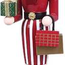 Joylern Christmas Lady Nutcracker Figurines - Wooden Nutcracker Soldier for Xmas Tree & Table Decoration - 38cm