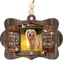 2 x Personalized Dog Memorial Ornament  Pet Loss Christmas Ornament, Custom Pet Remembrance Keepsake, Sympathy Gift for Loss of Dog, Forever in My Heart Ornament
