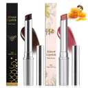 Honey noir - Black Honey Lipstick for Women, Natural Glossy Pink Lips Balm, Nourishing and Hydrating Lip Gloss for All Skin Tones (black+pink, 2PCS)