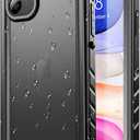 SPORTLINK Waterproof Case for iPhone 11, Full Body Heavy Duty Protection Full Sealed Cover Shockproof Dustproof Builtin Clear Screen Protector Rugged Case for iPhone 11 6.1 Inch
