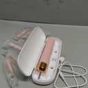 Sonic Electric Toothbrush for Adults & Kids, Rechargeable Electric Toothbrush with 10 Brush Heads & Travel Case, Teeth Whitening, Power Tooth Brush with Holder, Charge for 120 Days - Pink