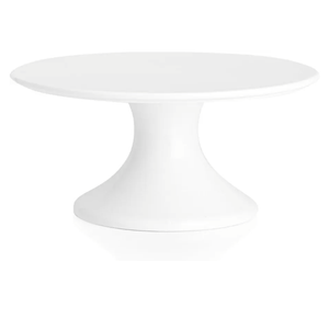 Kanwone 8-Inch Porcelain Small Cake Stand, Cake Plate, Dessert Stand, Cake Stand for Party, Baby Shower, Home Decorating Stand, White