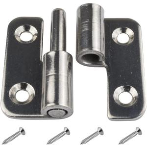 Pack of 6 Removable Hinge 1.5 Inch 37 x 33 mm Small Sliding Joint Flag Hinges Removable Door Hinges 304 Stainless Steel Left Handed (Left Handed 1.5 Inch)