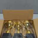 Blue Panda Trophy Award Cup Set - 3-Pack, 7-Inch Gold Plastic Cups - Mini Participation Trophies for Kids