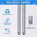 Therwen 30 Pcs H Stakes for Yard Signs 30'' x 10'' Metal Heavy Duty H Frame Wire Stakes Weatherproof Metal Holder for 250 Anniversary USA 4mm 5mm Corrugated Signs Board Guidepost Yard Decor
