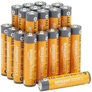 Amazon Basics AAA Alkaline HighPerformance Batteries, 1.5 Volt, 10Year Shelf Life, 20 count (Pack of 1)