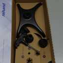 Rehand Quad Cane, Walking Cane with Ergonomic Handle Ever and Graceful 4-Pronged Base for Extra Stability, Adjustable Walking Sticks for Right or Left Handed Men & Women and Seniors (Natural Black)