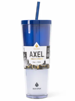 Manna Axel Tumbler Plastic 24oz Blue