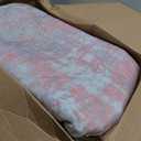 Washable Area Rugs 8'x10' Non-Slip Modern Abstract Soft for Living Room Entryway Bedroom Nursery, Print Pattern, Grey Pink