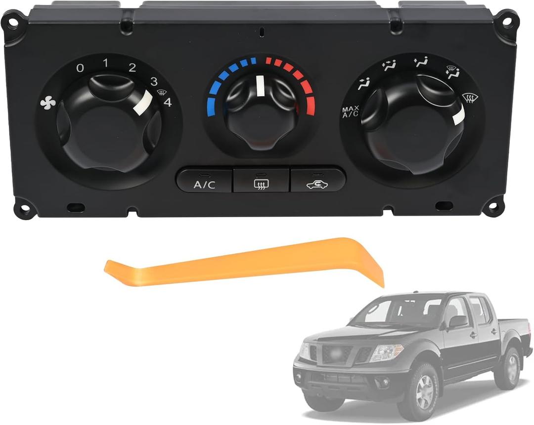 HVAC Control Module 27510-JS60B, 27510JS60B Front Climate Control Module Panel Compatible with Nissan Frontier/ Navara D40 2008-2012 Heater A/C Control Switch Panel Module with Tooltool