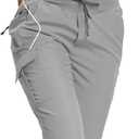 Womens Hiking Pants Lightweight Joggers High Waist Quick Dry Travel Zipper Pockets Athletic UPF 50+, US XL