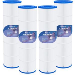 Future Way CCP420 Pool Filter Cartridges Replacement for Pentair Clean & Clear Plus 420, Replace Pentair R173576, Pleatco PCC105-PAK4, 420 sq.ft, 4-Pack