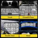 Sound Deading Material for Cars, 80mil (2mm) 20 sqft (1.86 sqm) Car Sound Deadening Mat, Butyl Automotive Sound Deadener, Noise Insulation and Vibration Dampening Material (18 pcs)